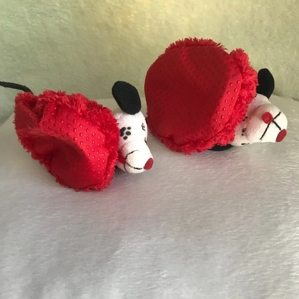 Rare Vintage Baby Dalmatian Puppy Slippers
